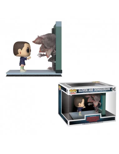 es::Stranger Things Pack de 2 POP! Movie Moments Vinyl Cabezón Eleven & Demogorgon 9 cm