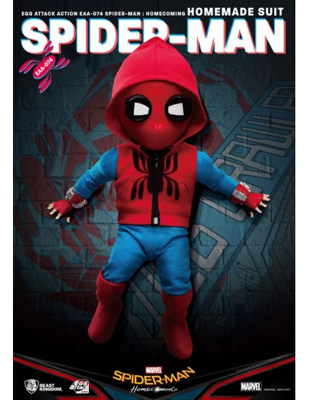es::Spider-Man: Homecoming Egg Attack Figura Spider-Man Homemade Suit 17 cm