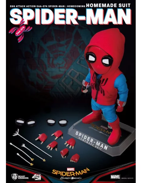 es::Spider-Man: Homecoming Egg Attack Figura Spider-Man Homemade Suit 17 cm