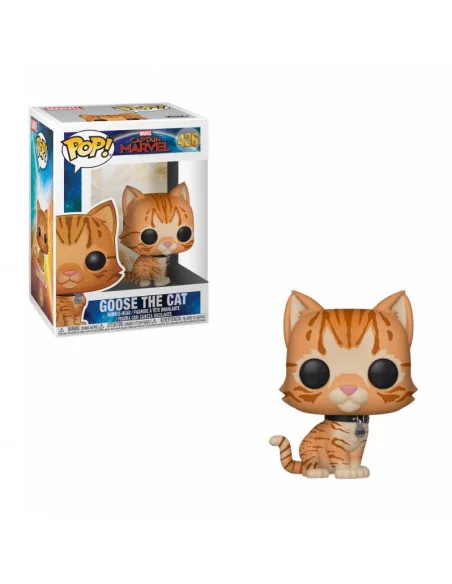 es::Captain Marvel POP! Marvel Vinyl Cabezón Goose the Cat 9 cm