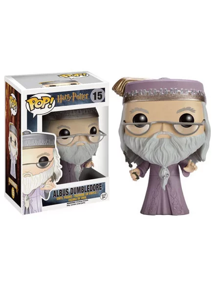 es::Harry Potter POP! Movies Vinyl Figura Albus Dumbledore with wand 10 cm