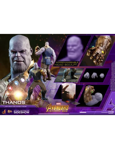es::Vengadores Infinity War Figura Movie Masterpiece 1/6 Thanos 41 cm.
