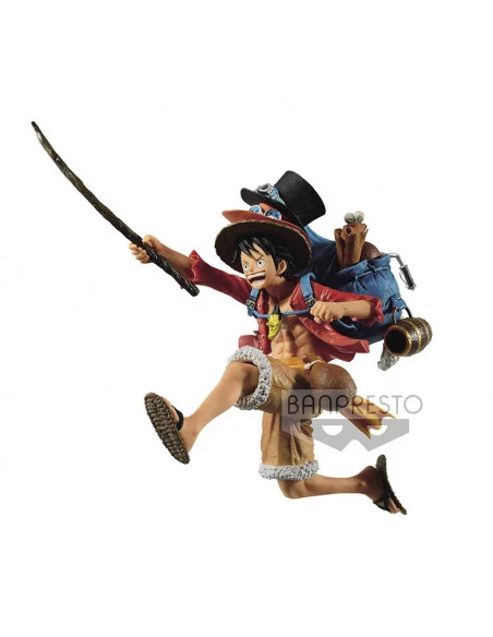 es::One Piece Estatua Three Brothers Monkey D. Luffy 11 cm