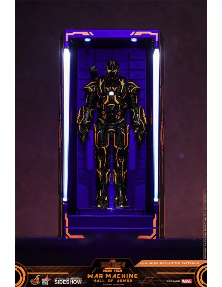 es::Iron Man 2 Diorama Compact Series Neon Tech War Machine Hall of Armor Hot Toys 12 cm