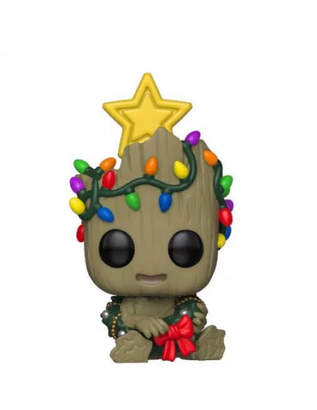 es::Marvel Holiday Figura POP! Marvel Vinyl Groot 9 cm