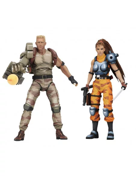 es::Alien vs. Predator 1994 Pack de 2 Figuras Dutch & Linn 18 cm