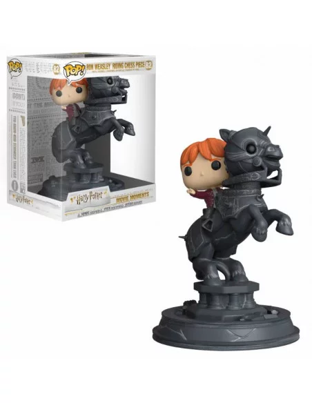 es::Harry Potter POP! Movie Moments Vinyl Figura Ron Riding Chess Piece 21 cm