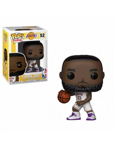 es::NBA POP! Sports Vinyl Figura LeBron James White Uniform Lakers 9 cm