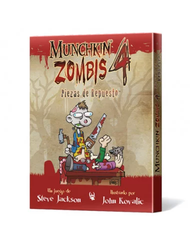 es::Munchkin Zombis 4: Piezas de Repuesto - Expansión para juego de cartas