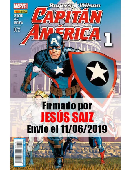 es::Capitán América 72 1 - Firmado por Jesús Saiz