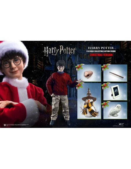 es::Harry Potter My Favourite Movie Figura 1/6 Harry Child XMAS Version 25 cm