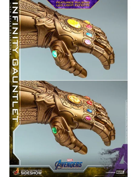 es::Vengadores: Endgame réplica 1/4 Infinity Gauntlet Hot Toys 17 cm