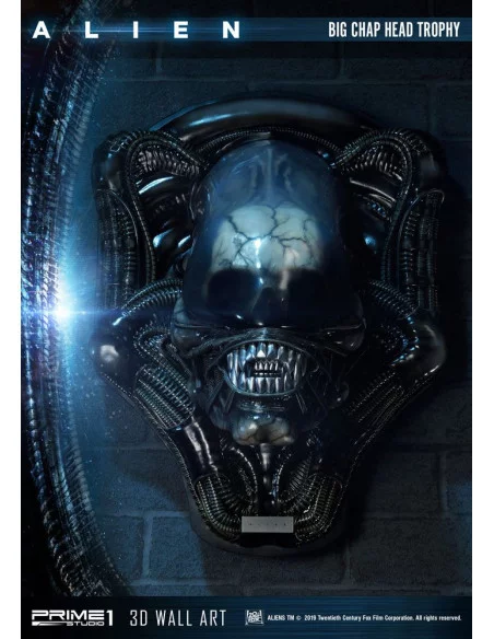 es::Alien Decoración de pared 3D Big Chap Head Trophy 58 cm es::Alien Decoración de pared 3D Big Chap Head Trophy 58 cm