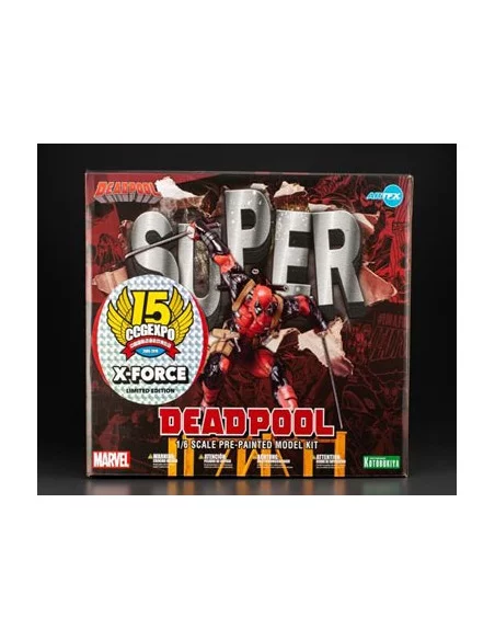 es::Marvel Comics Estatua PVC ARTFX+ 1/6 Super Deadpool X-Force Limited Edition Ver. heo Exclusive 32 cm
