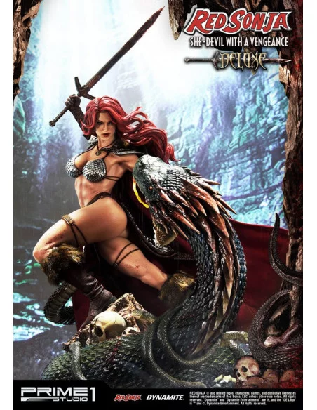 es::Red Sonja Estatua Red Sonja She-Devil with a Vengeance Deluxe Version 79 cm