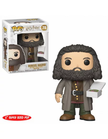 es::Harry Potter Super Sized POP! Movies Vinyl Figura Hagrid with Cake 14 cm