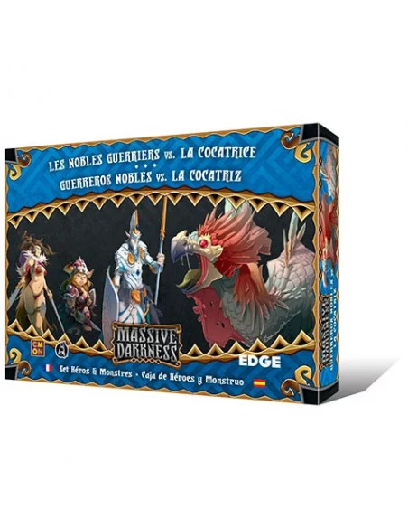 es::Massive Darkness. Guerreros nobles vs. la Cocatriz - Caja de héroes y monstruo