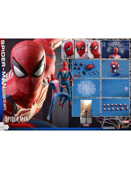 es::Marvel's Spider-Man Figura Videogame Masterpiece 1/6 Spider-Man Advanced Suit Hot Toys 30 cm