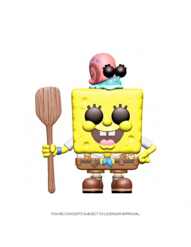 es::Bob Esponja 2020 POP! Vinyl Figura SpongeBob Camping Gear 9 cm