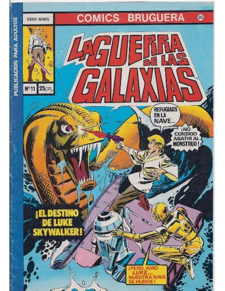 es::LA GUERRA DE LAS GALAXIAS nº 11 - Bruguera. Cómic.
