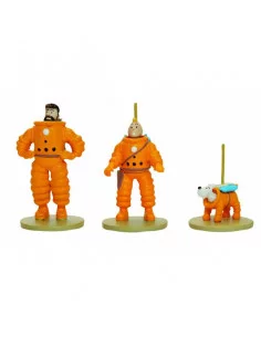 es::Tintín - Set de 3 microfiguritas de metal Tintín en la Luna