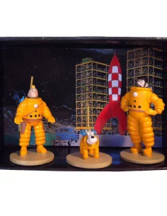 es::Tintín - Set de 3 microfiguritas de metal Tintín en la Luna 2