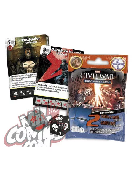 es::Marvel dice masters Civil War Castellano Foil Booster 1 sobre