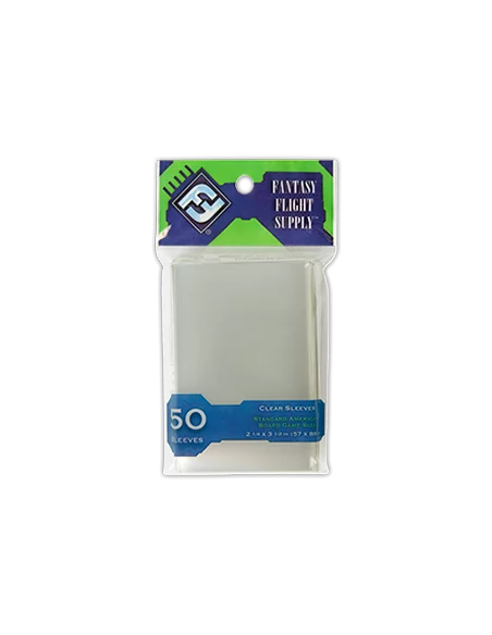 es::Fundas Juego de Tablero Americano Estándar Verde Fantasy Flight. 50 unidades.