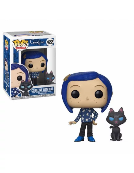 es::Coraline Figura POP! Movies Vinyl Coraline with Cat 9 cm