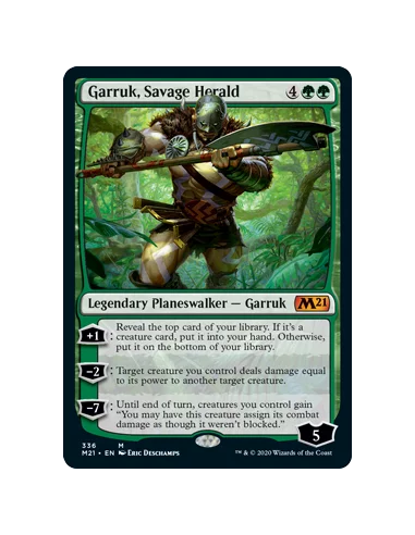 Magic Core 2021 Garruk, Savage Herald Catalyst Dec-11