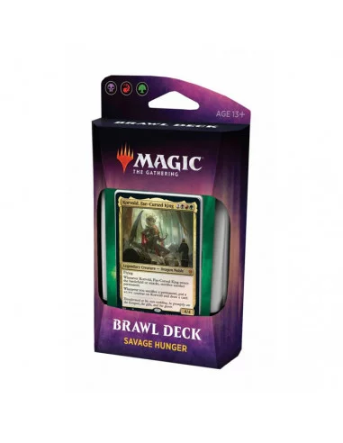es::Magic the Gathering Throne of Eldraine Savage Hunger Mazo de Brawl en inglés