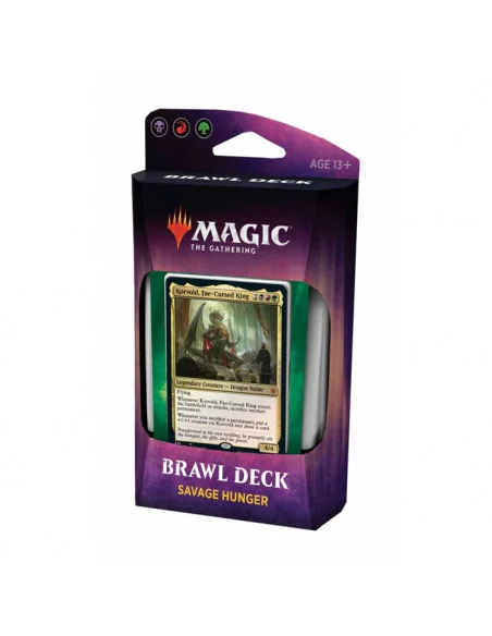 es::Magic the Gathering Throne of Eldraine Savage Hunger Mazo de Brawl en inglés