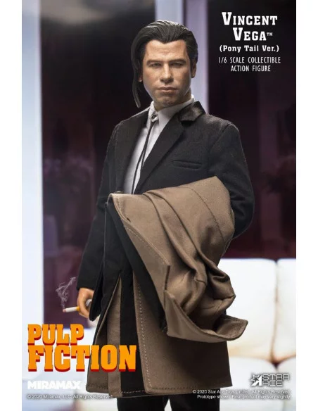 es::Pulp Fiction Figura My Favourite Movie 1/6 Vincent Vega 2.0 Pony Tail 30 cm