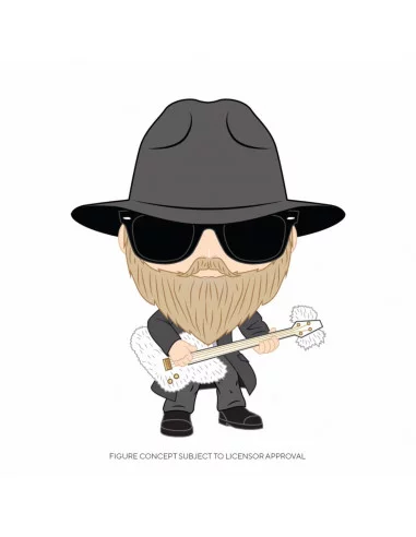 es::ZZ Top POP! Rocks Vinyl Figura Dusty Hill 9 cm