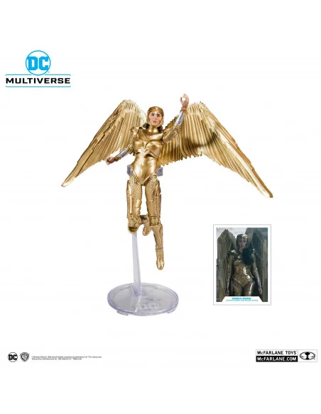 es::DC Multiverse Figura Wonder Woman 1984 Golden Armor 18 cm es::DC Multiverse Figura Wonder Woman 1984 Golden Armor 18 cm