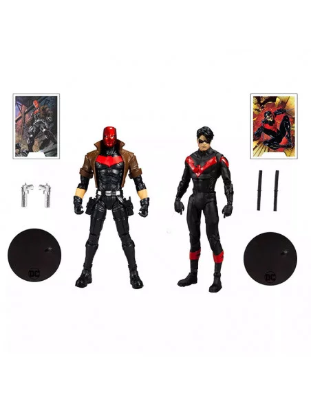 es::DC Multiverse Pack 2 Figuras Collector Multipack Nightwing VS Red Hood 18 cm