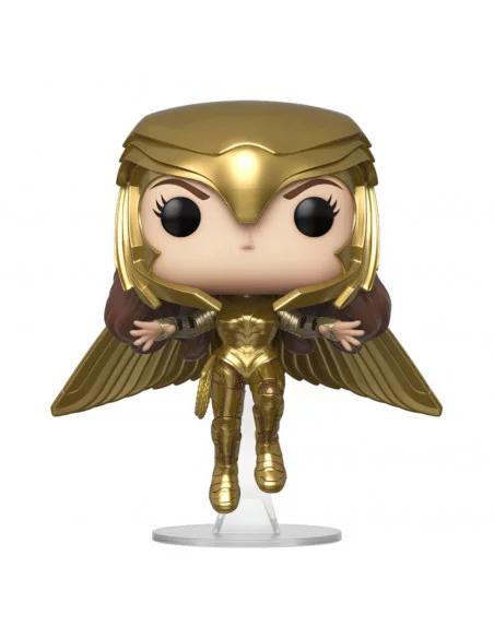 es::Wonder Woman 1984 POP! Movies Vinyl Figura Gold Flying Pose 9 cm