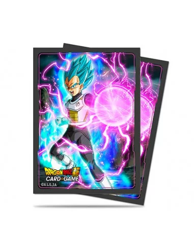 es::Dragon Ball Super 'Vegeta God Charge' Protector Sleeves Fundas para cartas 65