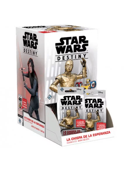 es::Star Wars Destiny. La chispa de la esperanza Display de 36 sobres de ampliación