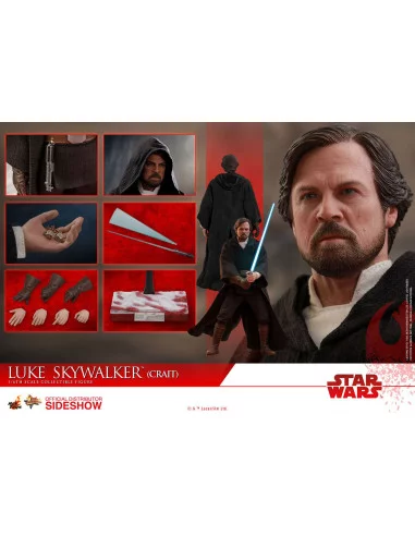 es::Star Wars Episode VIII Figura 1/6 Luke Skywalker Crait Hot Toys 29 cm