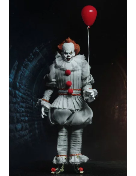 es::Stephen King's It 2017 Figura Retro Pennywise Clothed Figure 20 cm