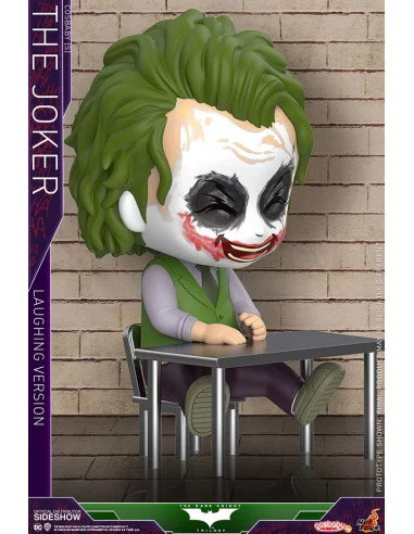es::Batman: Dark Knight Trilogy Minifigura Cosbaby Joker Laughing Version Hot Toys 12 cm