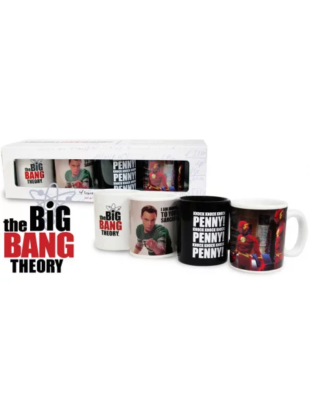 Set 4 mini tazas café cerámica Big Bang Theory-10