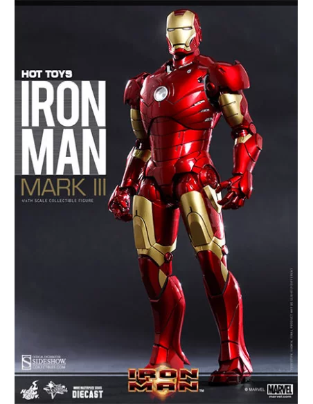 Iron Man Mark III Diecast - Figura 1/6 Hot Toys Ir-10