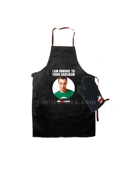 Delantal y manopla I am immune to your sarcasm - T-10