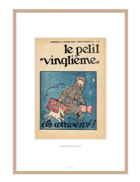 Litografía Tintín Le petit vingtième: La oreja rot-10