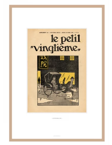 Litografía Tintín Le petit vingtième: Ricksaw-10