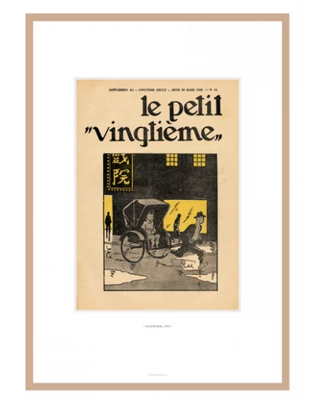 Litografía Tintín Le petit vingtième: Ricksaw-10