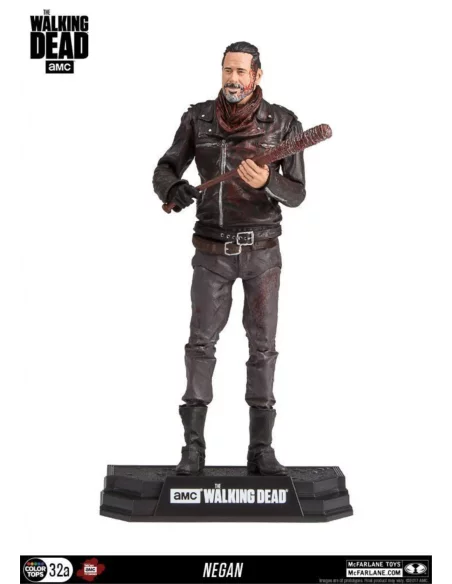es::The Walking Dead TV Version Figura Color Tops Negan Exclusive Bloody Edition 18 cm