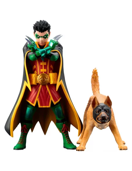 es::DC Comics Pack de 2 Estatuas 1/10 ARTFX+ Robin & Ace the Bat-Hound 15 cm